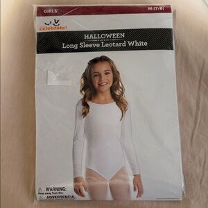 GIRLS LONG SLEEVES BODYSUIT LEOTARD UNITARD BALLET GYMNASTICS COSTUME NEW!!